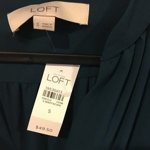 LOFT Tops - NWT LOFT teal long sleeve blouse LOFT Tops - NWT LOFT teal long sleeve blouse